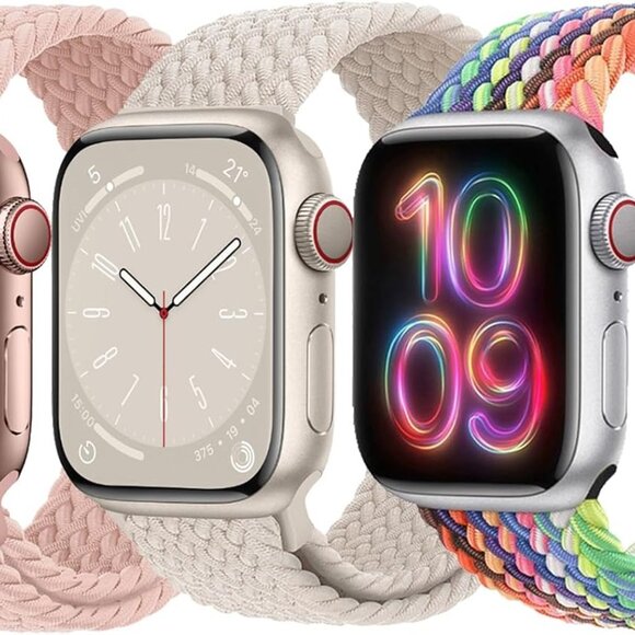 Magnetic Braided Nylon Watch Band 38mm 42mm Sport Compatible with Apple Watch - Picture 1 of 7